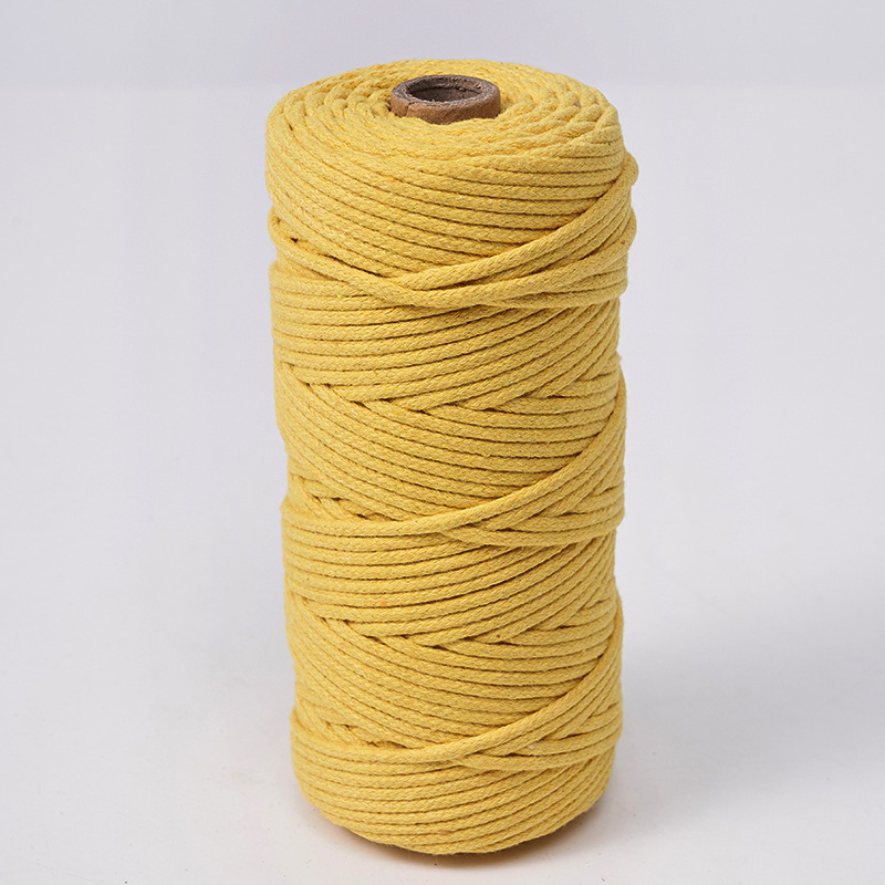 Cuerda de algodón con núcleo de 3mm, ropa de bricolaje, decoración de textiles para el hogar, cordón de algodón, cuerda tejida, tapicería de color, cuerda de algodón con corazón