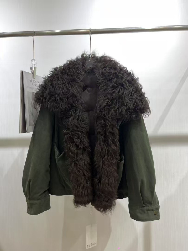 MAX同款冬季新款大翻领外套女加厚工装派克服宽松复古羽绒保暖外|undefined