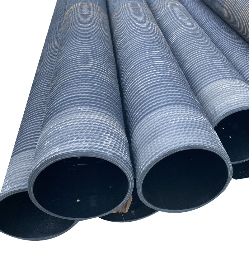 泰坦 大口径高压吸排水钢丝橡胶管输送泥浆 大口径高压胶管