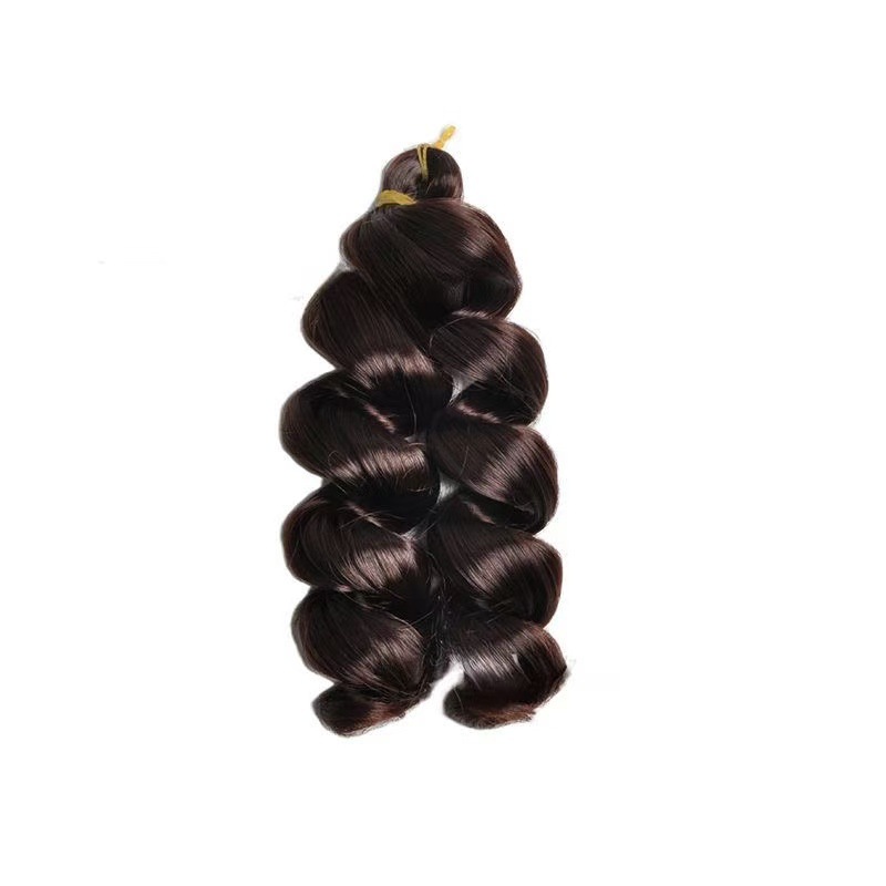 Fábrica directa de 12 pulgadas French Loose Curl Crochet Hair nuevo estilo de cabello de crochet africano