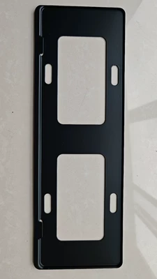 Manufacturer Wholesale Blue Brand Narrow Edge Aviation Aluminum Alloy License Plate Frame Universal License Plate Frame Suitable for All Types of Vehicle License Plate Models