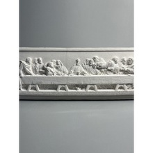 北欧ins《最后的晚餐》石膏像复古浮雕家居装饰摆件达芬奇立体画