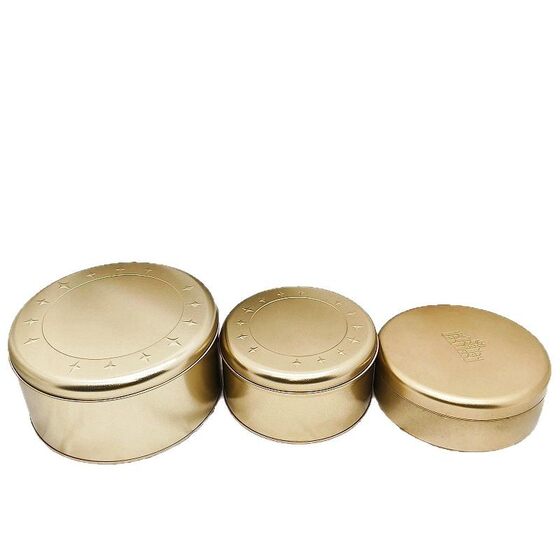 Spot 135 Round Jar Baking Cookies Candy Storage Box Frosted Metal