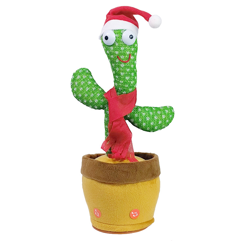 Bailando cactus juguete aprender a hablar y cantar muñeca torcida TikTok red arena roja talla mágica regalo de cumpleaños