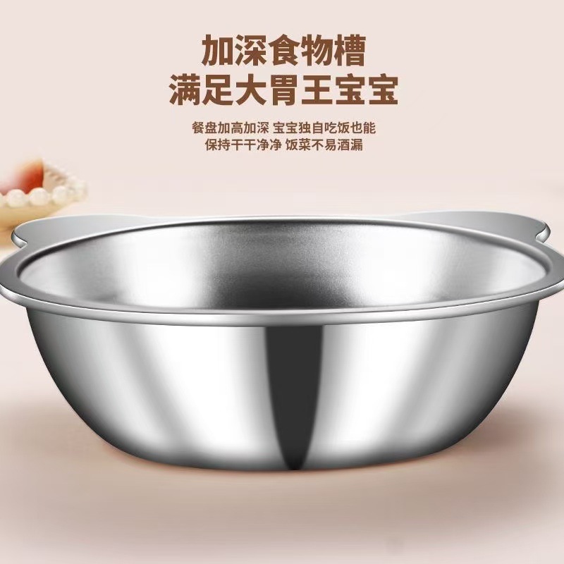Cat bowl stainless steel cat food bowl cat rice bowl grain bowl drink water bowl food bowl pet dog bowl diagonal mouth bowl to protect cervical spine 2
