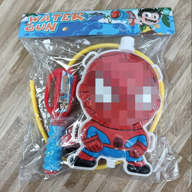 New children's beach water toys hero Captain Superman backpack water gun Children Outdoor summer water spray pull