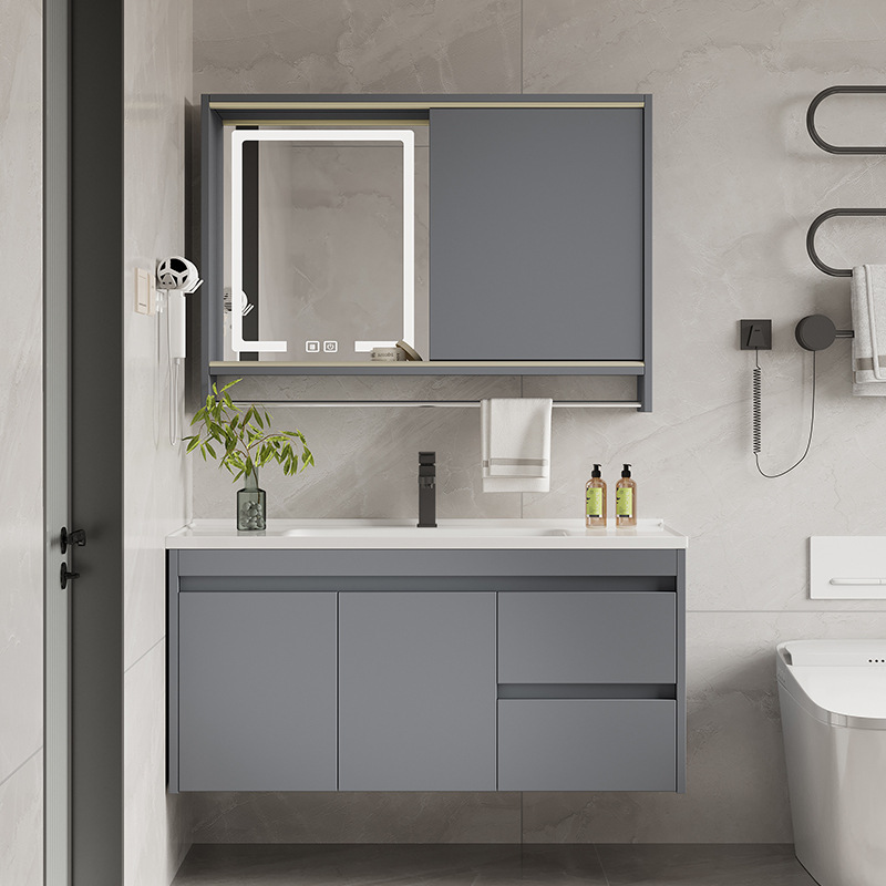 Espejo de Feng Shui de colmena escondido, gabinete de baño de cerámica, lavabo de lavabo, lavabo de mano, gabinete de lavabo