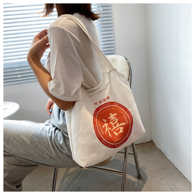 Simple Canvas Shoulder Messenger Bag display picture 17