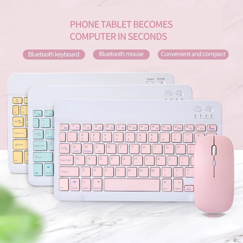 Huawei, совместимая клавиатура, комплект, планшет, тихая для мобильного, Bluetooth, 10 дюймов
