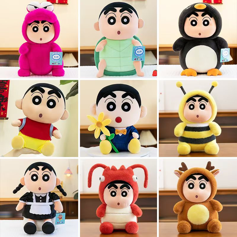 Cute Crayon Small New Doll Transformation Penguin Doll Turtle Plush Toy Girl Sleeping Oversized Doll Batch