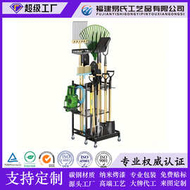 亚马逊跨境铁艺园林工具直钩悬挂置物架壁挂式墙上整理收纳架