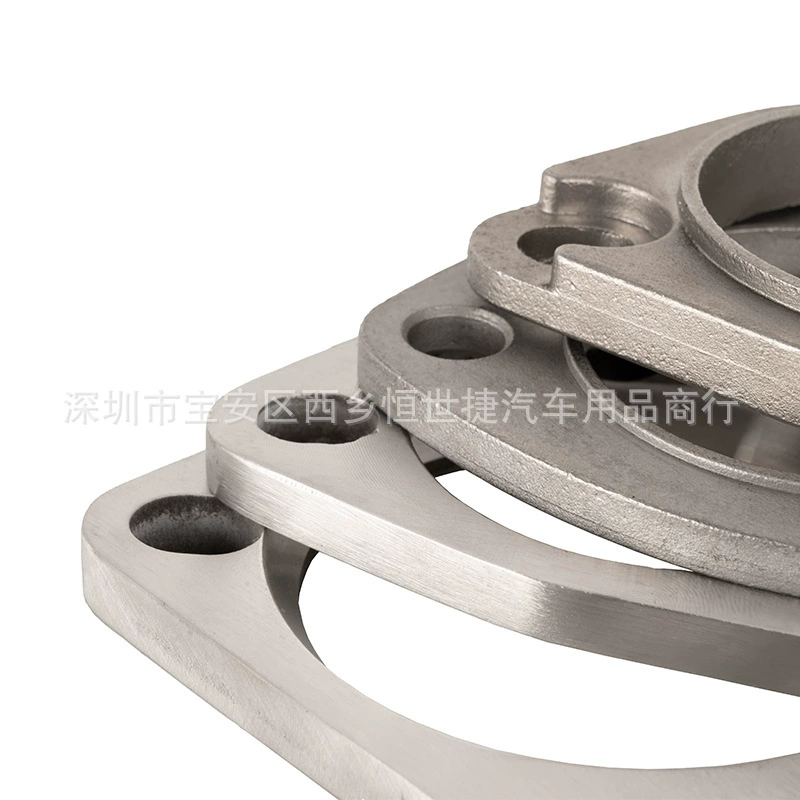 car modified exhaust pipe 3-hole flange interface accessories multi-size universal exhaust pipe flange ring flange interface