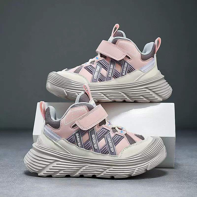 Children's sports shoes for men and women with velcro, trend of season