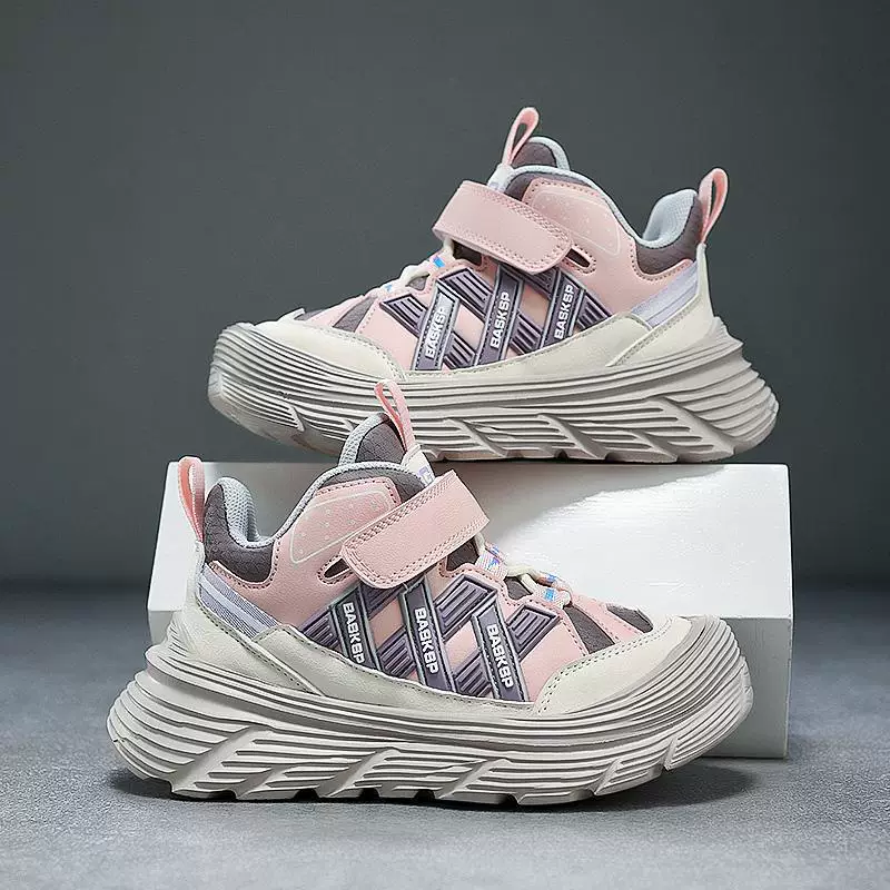 Children's sports shoes for men and women with velcro, trend of season