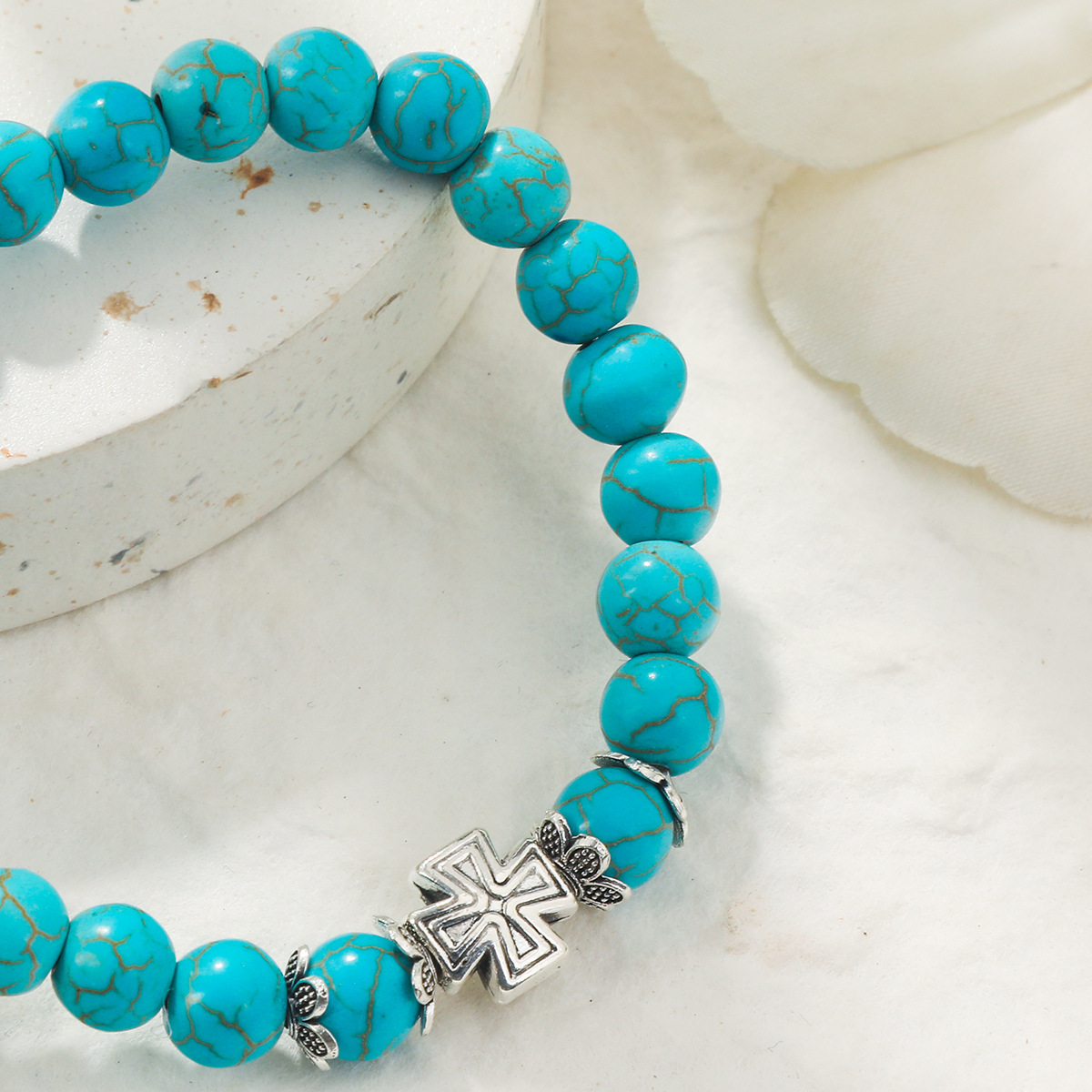 Fashion New Blue Turquoise Artistic Men's And Women's Bracelets Bohemian Bracelet display picture 3