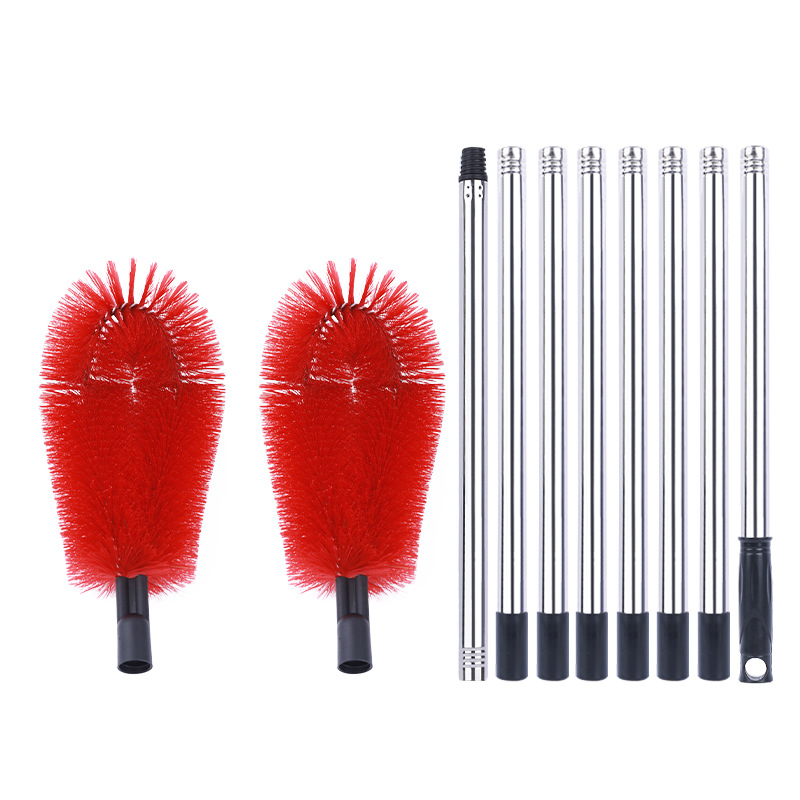 Cepillo de aleros Cepillo de limpieza de canaletas de empalme de Amazon Cepillo de tubería de aleros de acero inoxidable Cepillo de filtro de fregadero de techo