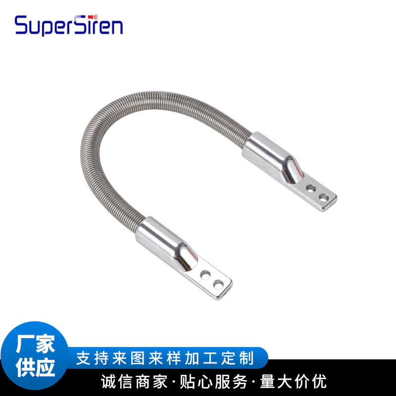 厂家供应不锈钢弹簧穿线管导线器门禁电锁专用头暗装窗户过线器