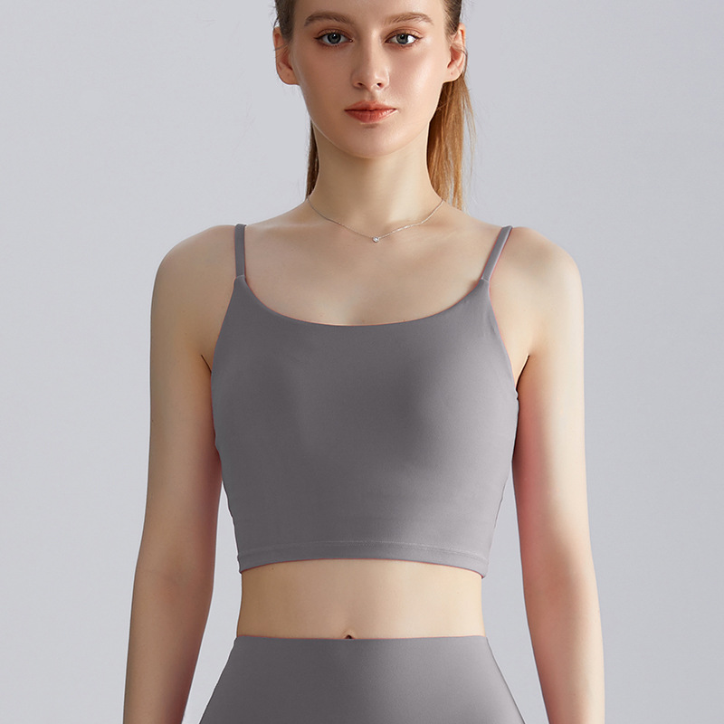 Wiman Leika chaleco deportivo con cinturón, ropa interior femenina, taza con cojín de pecho, antichoque, cinturón de hombro, ropa interior de yoga