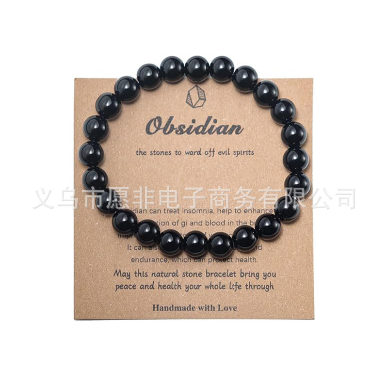 Women's belief bracelet natural crystal stone healing gift birthday gift teen girl Jade Bracelet Men