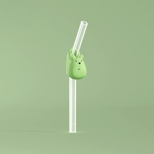 Elbow straw-expandable-green