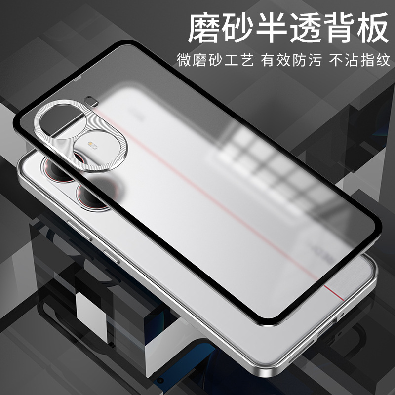 国境を越えて赤米Turbo4を適用して携帯ケースPOCO x7 pro金属フレーム片面PC転倒防止保護カバー|undefined