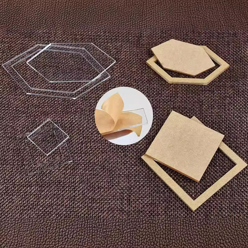 Herramienta de plantilla de mosaico de costura 27 piezas regla de plantilla acrílica transparente hecha a mano