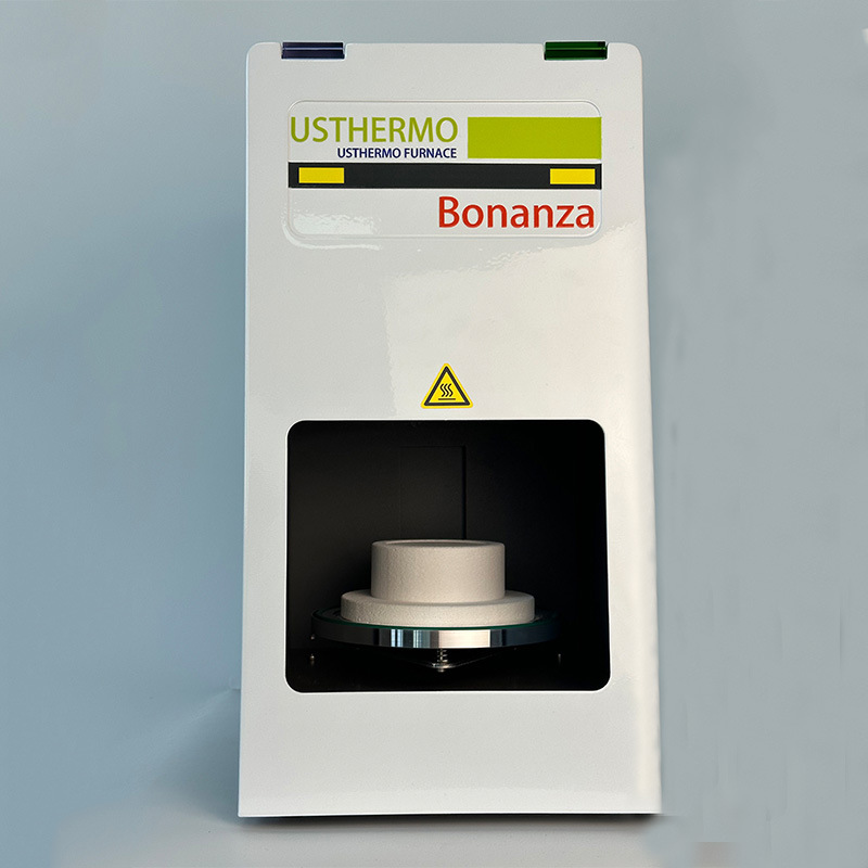 Horno de porcelana al vacío junto a la silla de dentadura dental equipo técnico oral horno de porcelana para el procesamiento de dentaduras