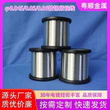 东莞0.03mm无氧裸铜线镀锡+0.025mm紫铜丝现货+镀银铜线厂+镀金线