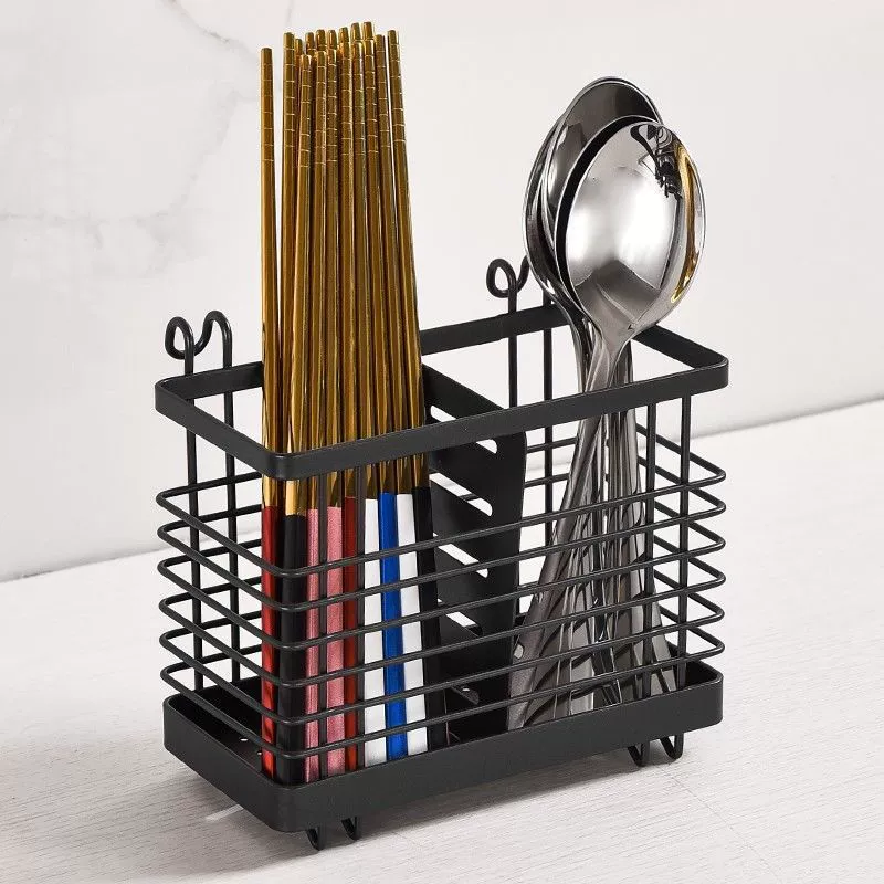 Держатель для палочек для еды для домашней кухонной столешницы, сушилка для палочек для еды, трубка для палочек для еды на крючке, подвесная полка для ложек и столовых приборов, органайзер для хранения.
