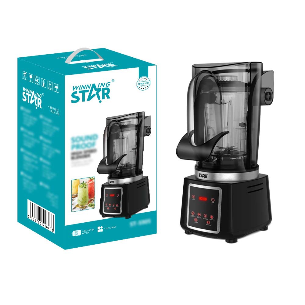 Winning star comercio exterior exclusivamente para exprimir jugo comercial, batido de leche de soja, exprimidor multifuncional, máquina de rotura de paredes insonorizada