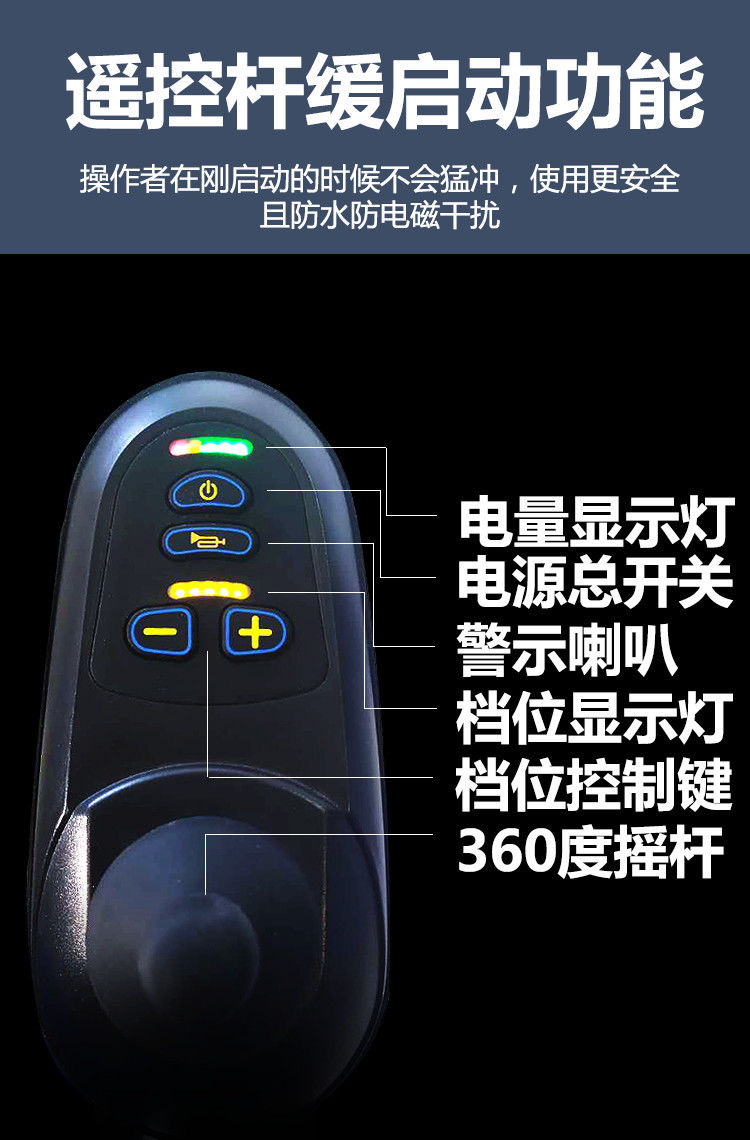 Cross-Border Electric Wheelchair Front-Wheel Drive High-Backrest Foldable Long-Life Four-Wheel Scooter Wholesale Electric Scooter