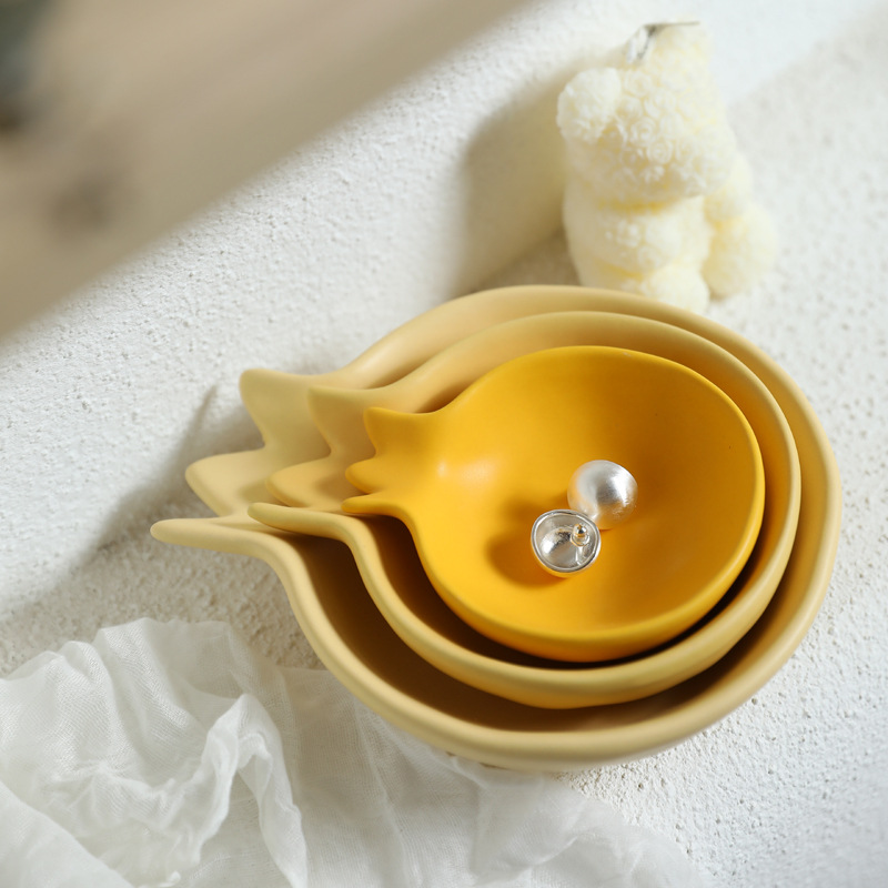 Ins Creative granada bandeja de joyería de cerámica bandeja de exhibición entrada llave bandeja de almacenamiento tocador decoración decoración decoración decoración decoración