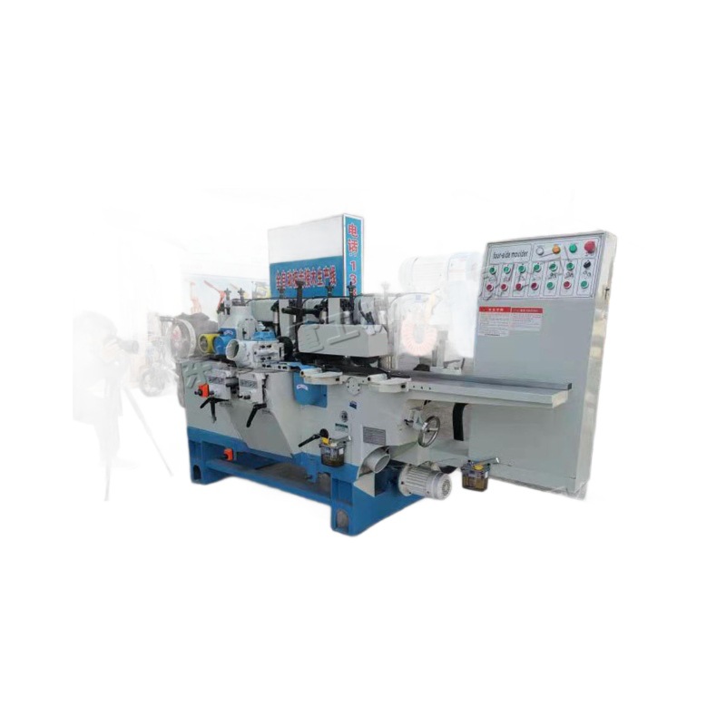 Cuatro ejes y cuatro carpintería máquina de fundición de madera muebles equipo de procesamiento de tablero escalera eléctrica pasamanos equipo de formación