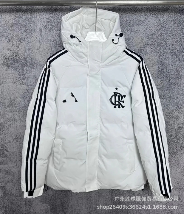 Chaqueta Térmica de Fútbol con Capucha de Algodón y Poliéster, Acolchada, para Deportes y Entrenamiento