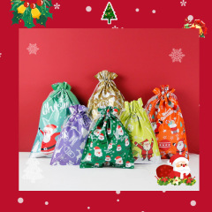 ロープクリスマスギフトバッグキャンディーパーティーサンタクロース雪だるまヘラジカ包装プラスチック袋新型クリスマスバッグ