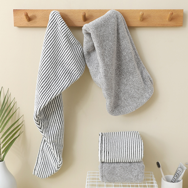 Striped Bamboo Charcoal Fiber Dry Hair Cap, Coral Fleece Shower Cap, Absorbent Hair Towel, Dry Hair Towel Wrap, Hair Care Quick-Dry Towel Striped Bamboo Charcoal Fiber Dry Hair Cap, Coral Fleece Shower Cap, Absorbent Hair Towel, Dry Hair Towel Wrap, Hair Care Quick-Dry Towel
