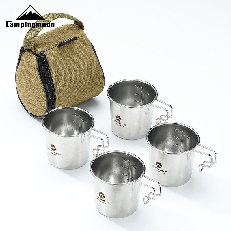 Coman S190 equipo de camping al aire libre portátil de acero inoxidable taza de café taza de cerveza ensalada taza de beber ensaladera
