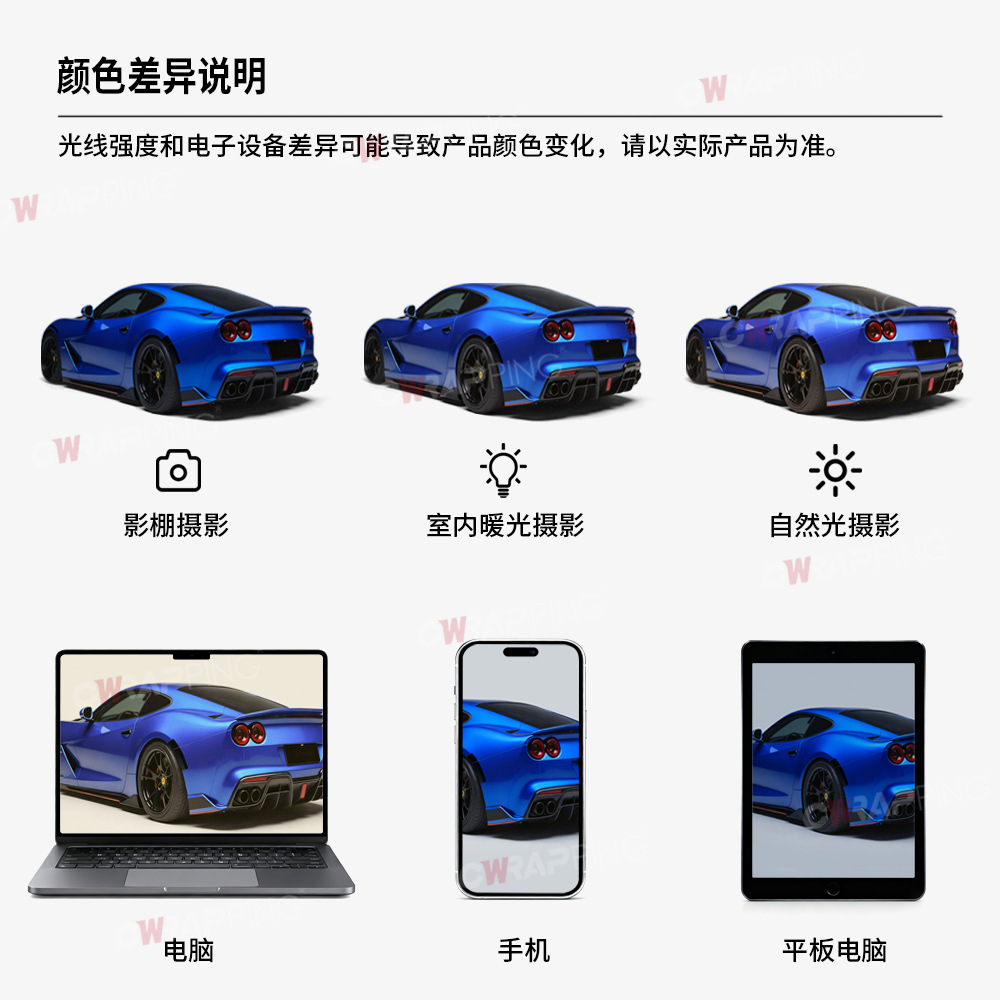 Flower Carbon Car Color Changing Film Pet Forged Carbon Fiber Film Matt Matte Electric Vehicle Motorcycle Car Color Changing Film