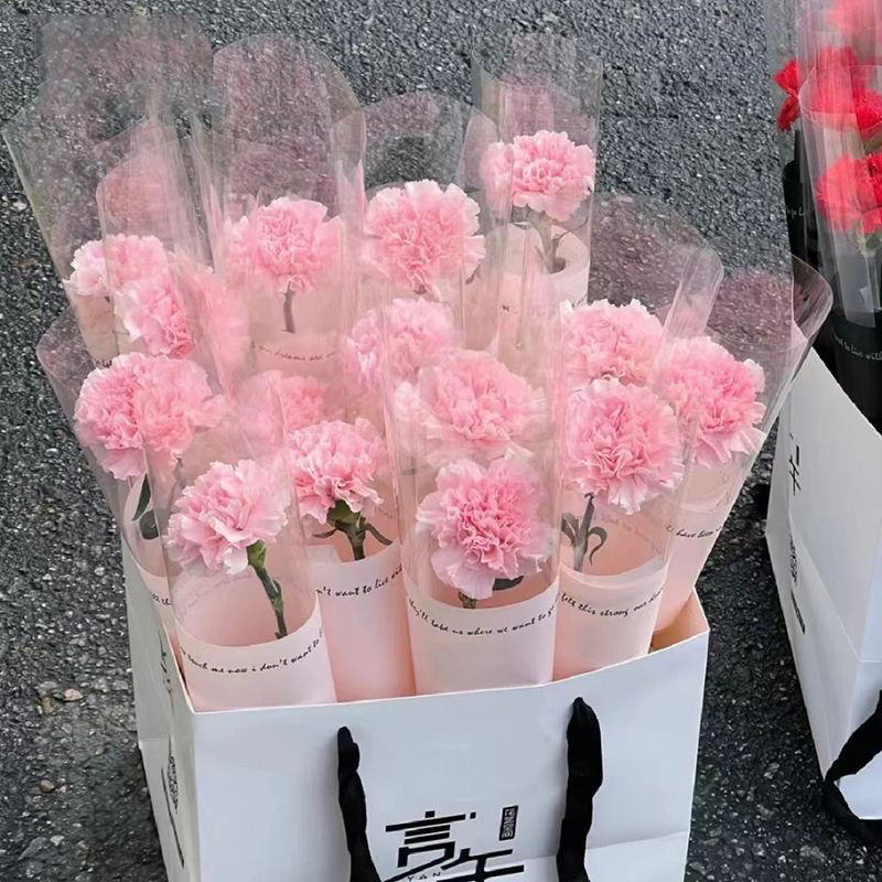 March 8th Goddess Festival Carnation Finished Soap Flower Single Simulation Flower to Send Mother, Teacher, Girlfriend to Push Gifts