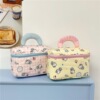 Red plaid Cartoon daily go out light The single shoulder bag lovely Sweet Hearts handbag Yan value Cosmetic