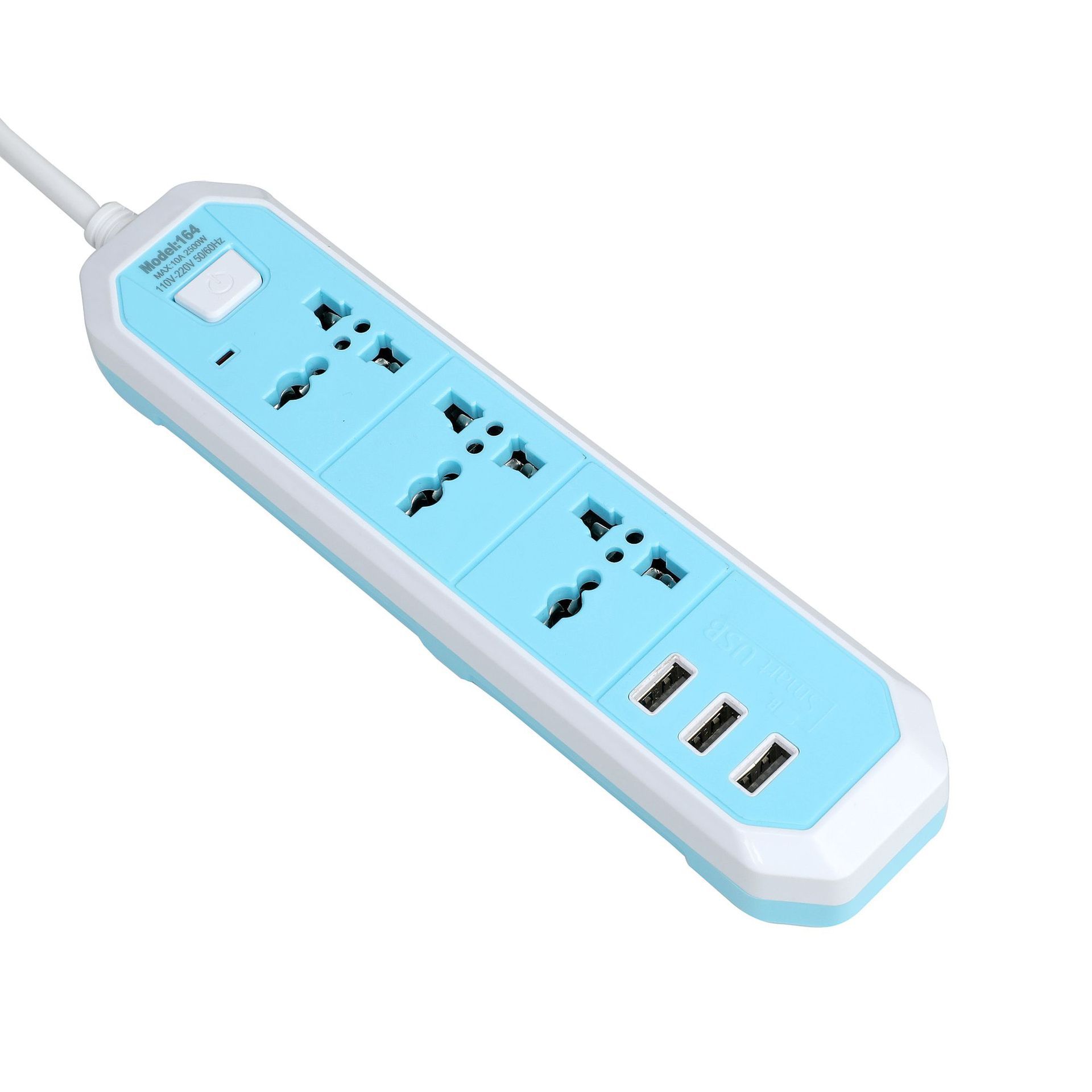 163# 3 agujeros de cableado 2m 164# USB cambio de toma de corriente Sudamérica dos enchufes planos