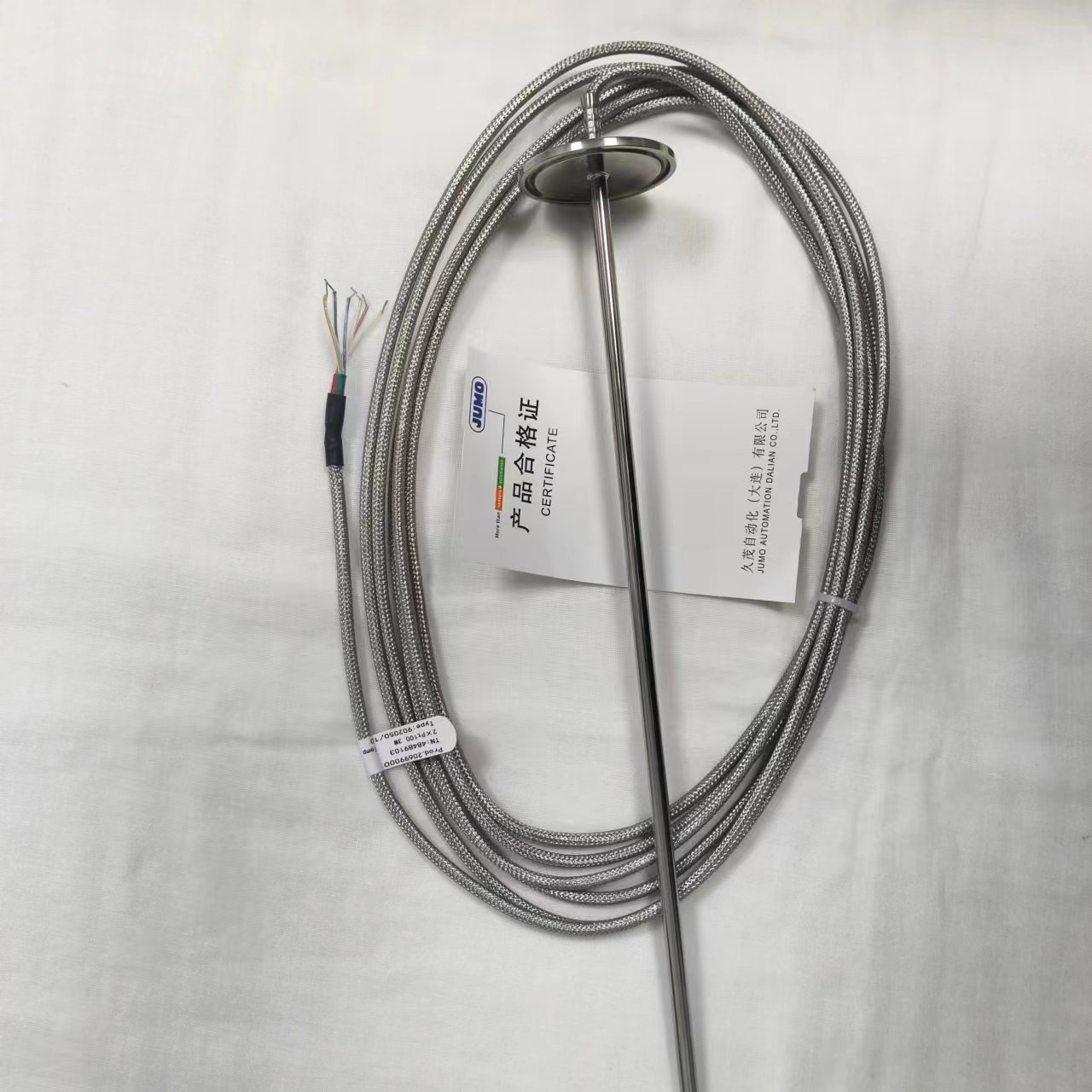 JUMO德国久茂PT100铂热电阻 刺入式温度探头902050/10系列  卡盘