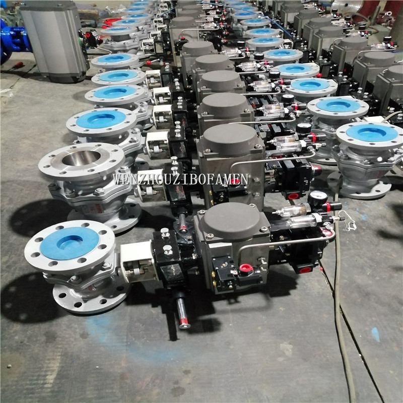 Q641F 铸钢高压软密封气动球阀 Q641F-40C 气动切断球阀 切断阀