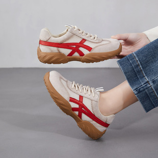 2026���ļ��¿�͹ŵ�ӖЬŮ͸��W��ƴɫ����Ьϵ�����e�\�ӆ�Ь