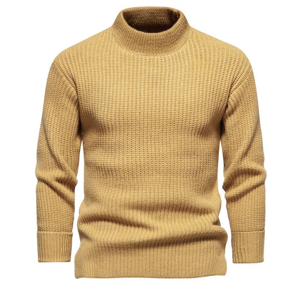 Pull tricoté pour hommes, pull à la mode et chaud, pull slim, pull de base, nouvelle collection automne et hiver_voghion.com