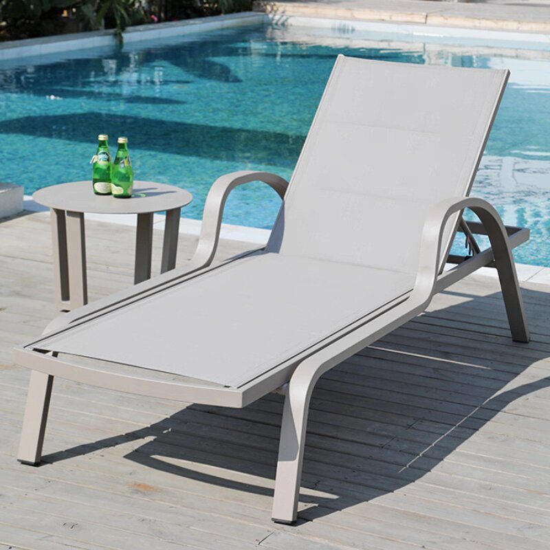 Silla de playa piscina al aire libre balcón patio piscina de ocio impermeable solar terraza jardín estilo europeo