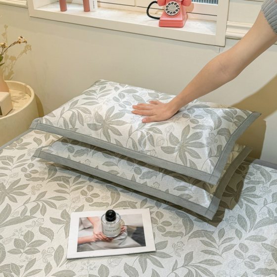 Summer ice rattan mat printing washable ice silk mat three-piece summer student dormitory air conditioning soft mat wholesale