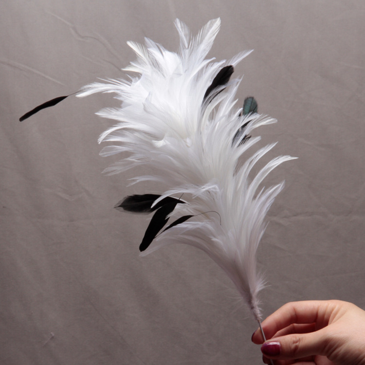Manufacturer Wholesale Feather Flower Head Flower Dress Cheongsam Props Bridal Hair Accessories Latin Dance Decorative Headdress