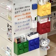 積み木マグネット収納ボックス冷蔵庫側面収納ラック壁掛け式入戸後玄関多機能ラック