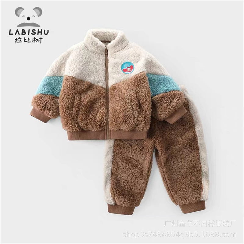 warm winter set with zipper